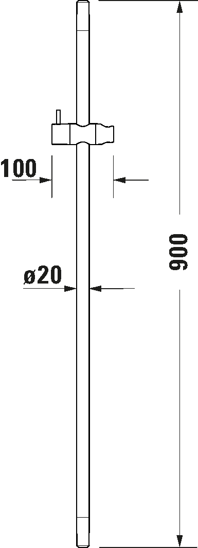 Shower rail 900, UV0600004