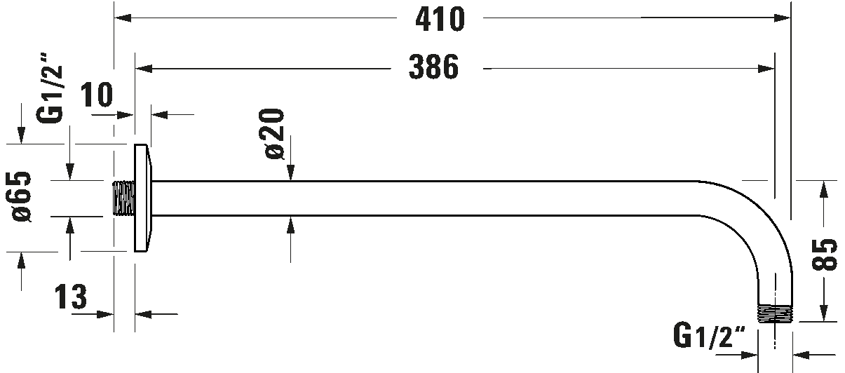 Shower arms, UV0670028