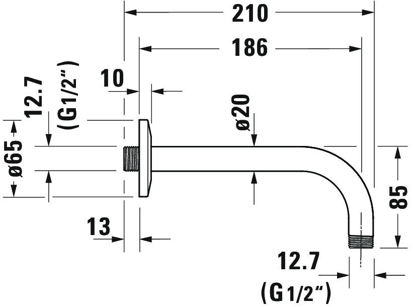 Shower arms, UV0670027