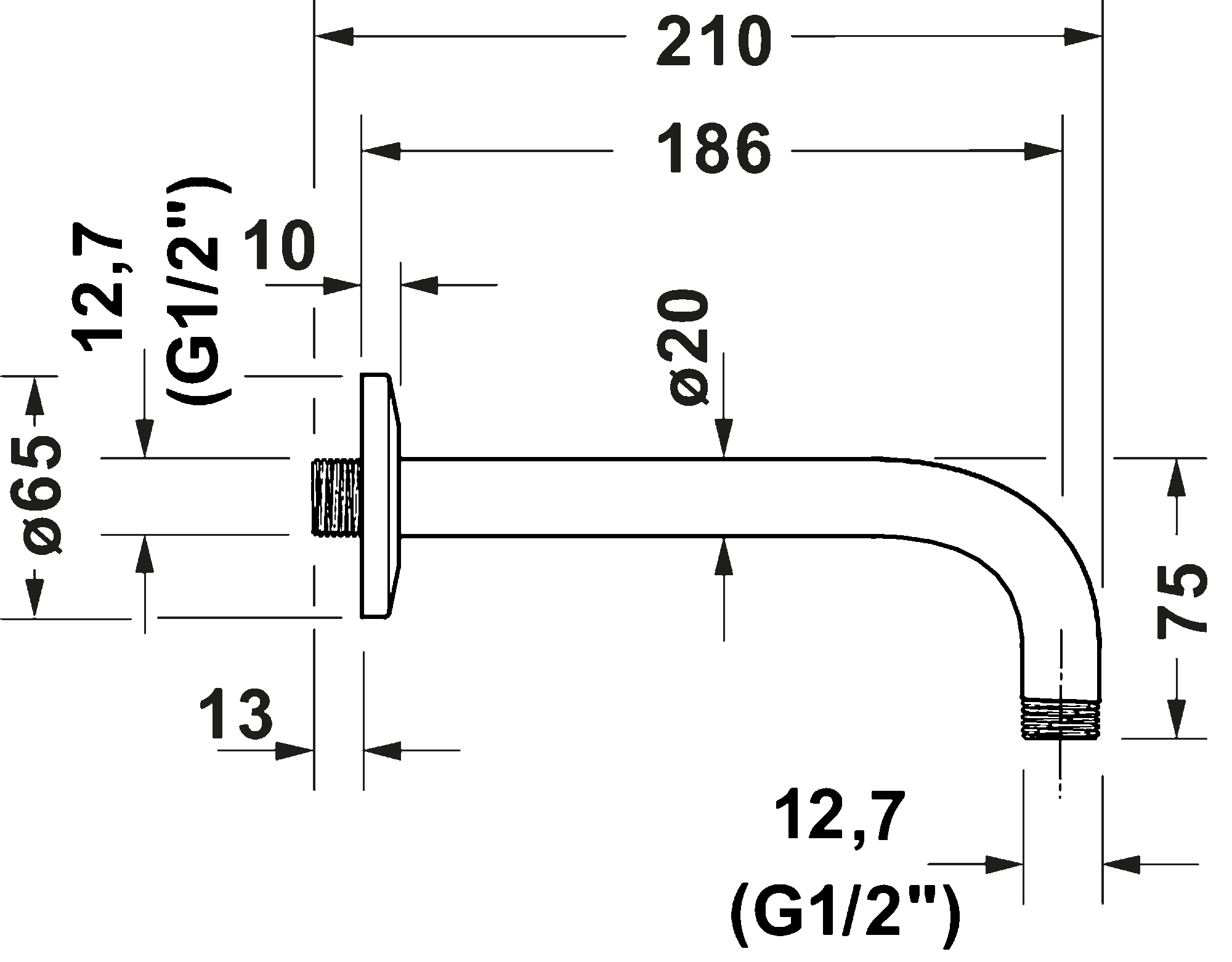 Shower arms, UV0670027