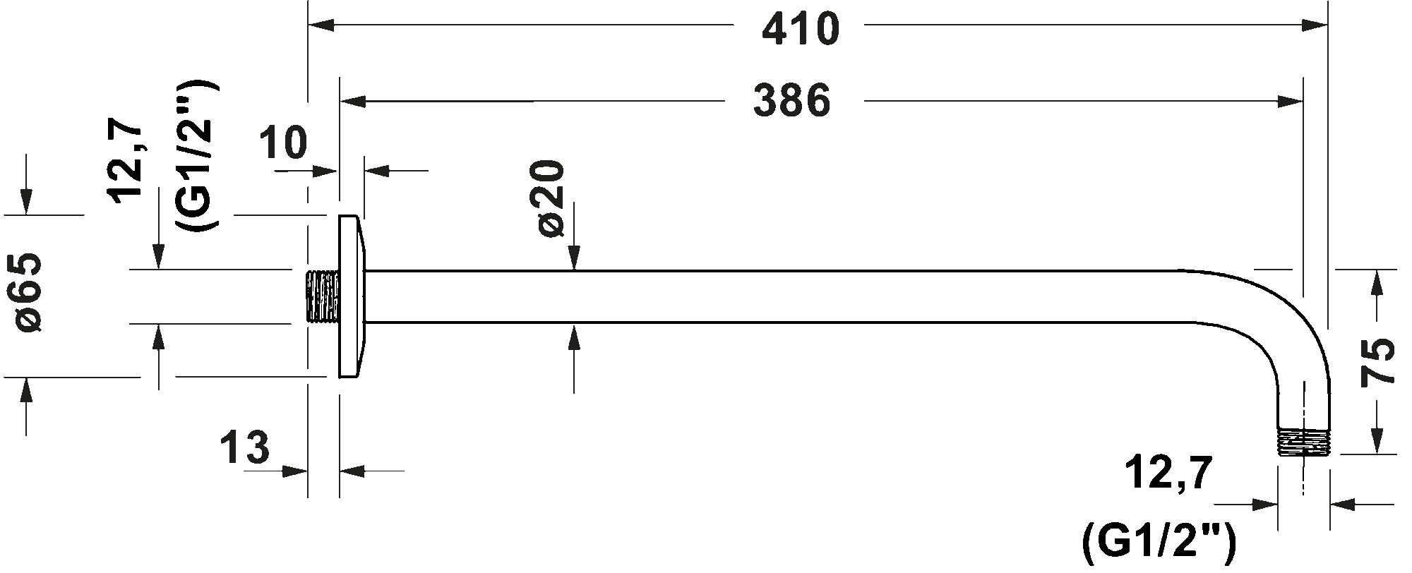 Shower arms, UV0670028