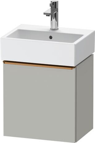 Vanity unit wall-mounted, DE4217L04070000 Concrete grey Matt, Decor, Handle Bronze