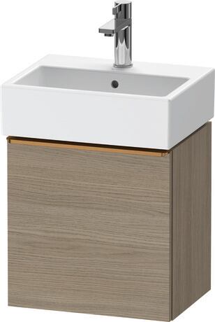 Vanity unit wall-mounted, DE4217L04350000 Oak terra Matt, Decor, Handle Bronze