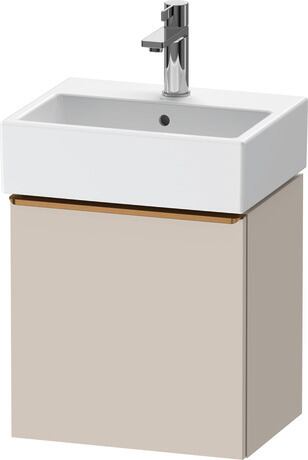 Vanity unit wall-mounted, DE4217L04910000 taupe Matt, Decor, Handle Bronze