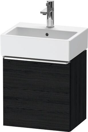 Vanity unit wall-mounted, DE4217L10160000 Black oak Matt, Decor, Handle Chrome