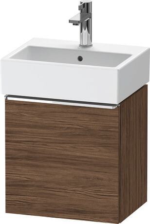 Vanity unit wall-mounted, DE4217L10210000 Walnut dark Matt, Decor, Handle Chrome