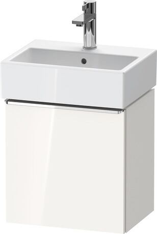 Vanity unit wall-mounted, DE4217L10220000 White High Gloss, Decor, Handle Chrome