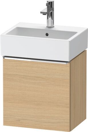 Vanity unit wall-mounted, DE4217L10300000 Natural oak Matt, Decor, Handle Chrome