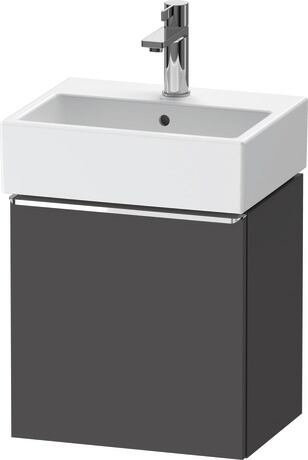 Vanity unit wall-mounted, DE4217L10490000 Graphite Matt, Decor, Handle Chrome