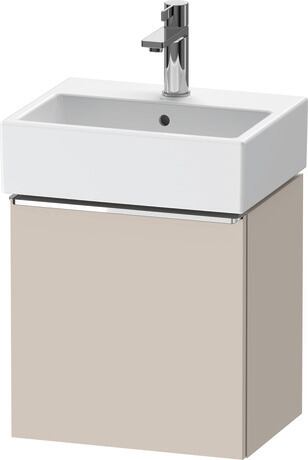 Vanity unit wall-mounted, DE4217L10910000 taupe Matt, Decor, Handle Chrome