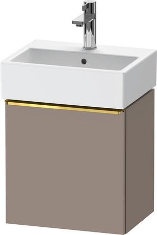 Vanity unit wall-mounted, DE4217L34430000 Basalte Matt, Decor, Handle Gold