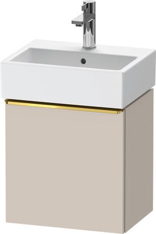 Vanity unit wall-mounted, DE4217L34910000 taupe Matt, Decor, Handle Gold