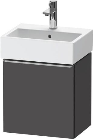 Vanity unit wall-mounted, DE4217L70490000 Graphite Matt, Decor, Handle Stainless steel