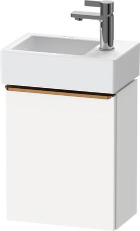 Vanity unit wall-mounted, DE4218L04180000 White Matt, Decor, Handle Bronze