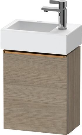 Vanity unit wall-mounted, DE4218L04350000 Oak terra Matt, Decor, Handle Bronze