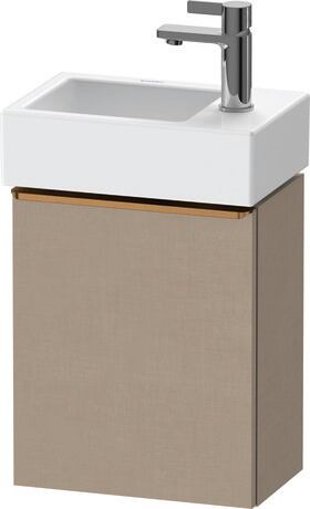 Vanity unit wall-mounted, DE4218L04750000 Linen Matt, Decor, Handle Bronze