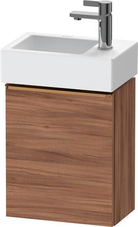 Vanity unit wall-mounted, DE4218L04790000 Walnut Matt, Decor, Handle Bronze