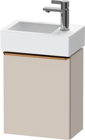 Vanity unit wall-mounted, DE4218L04910000 taupe Matt, Decor, Handle Bronze