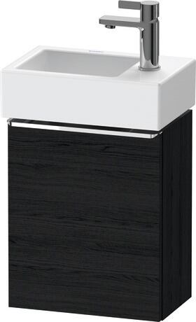 Vanity unit wall-mounted, DE4218L10160000 Black oak Matt, Decor, Handle Chrome