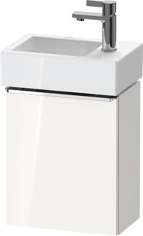 Vanity unit wall-mounted, DE4218L10220000 White High Gloss, Decor, Handle Chrome