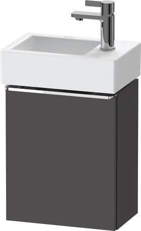 Vanity unit wall-mounted, DE4218L10490000 Graphite Matt, Decor, Handle Chrome