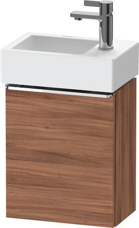 Vanity unit wall-mounted, DE4218L10790000 Walnut Matt, Decor, Handle Chrome