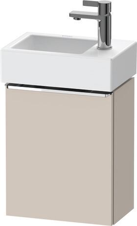 Vanity unit wall-mounted, DE4218L10910000 taupe Matt, Decor, Handle Chrome