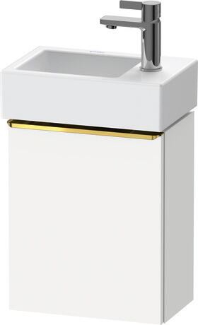 Vanity unit wall-mounted, DE4218L34180000 White Matt, Decor, Handle Gold