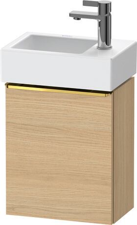 Vanity unit wall-mounted, DE4218L34300000 Natural oak Matt, Decor, Handle Gold