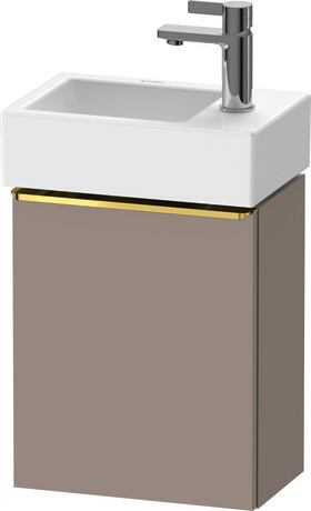 Vanity unit wall-mounted, DE4218L34430000 Basalte Matt, Decor, Handle Gold