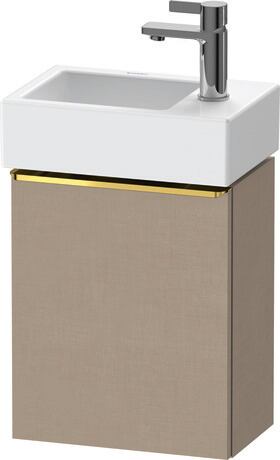 Vanity unit wall-mounted, DE4218L34750000 Linen Matt, Decor, Handle Gold