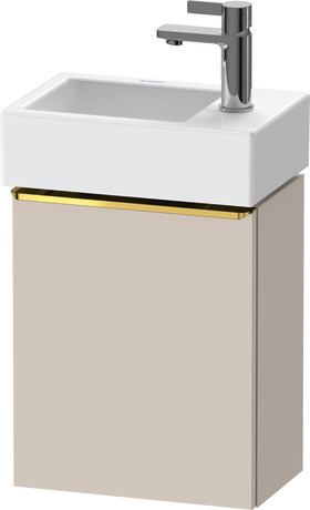 Vanity unit wall-mounted, DE4218L34910000 taupe Matt, Decor, Handle Gold