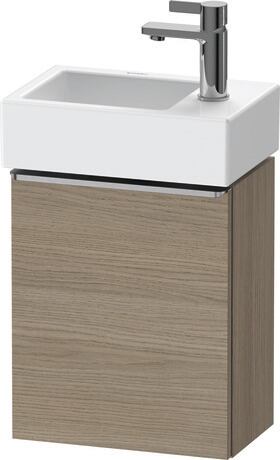 Vanity unit wall-mounted, DE4218L70350000 Oak terra Matt, Decor, Handle Stainless steel