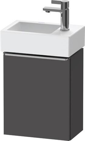 Vanity unit wall-mounted, DE4218L70490000 Graphite Matt, Decor, Handle Stainless steel