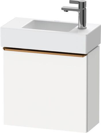 Vanity unit wall-mounted, DE4219L04180000 White Matt, Decor, Handle Bronze