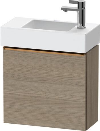 Vanity unit wall-mounted, DE4219L04350000 Oak terra Matt, Decor, Handle Bronze