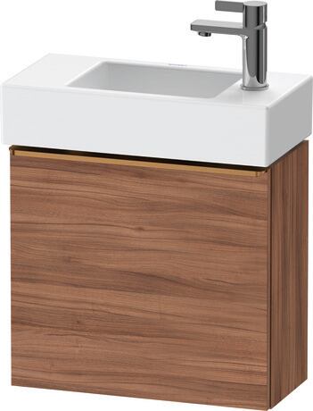 Vanity unit wall-mounted, DE4219L04790000 Walnut Matt, Decor, Handle Bronze