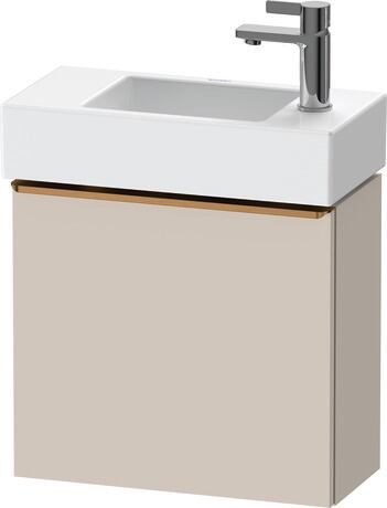 Vanity unit wall-mounted, DE4219L04910000 taupe Matt, Decor, Handle Bronze