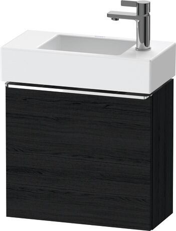 Vanity unit wall-mounted, DE4219L10160000 Black oak Matt, Decor, Handle Chrome