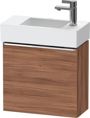 Vanity unit wall-mounted, DE4219L10790000 Walnut Matt, Decor, Handle Chrome