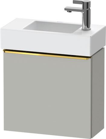 Vanity unit wall-mounted, DE4219L34070000 Concrete grey Matt, Decor, Handle Gold