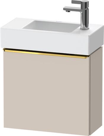 Vanity unit wall-mounted, DE4219L34910000 taupe Matt, Decor, Handle Gold