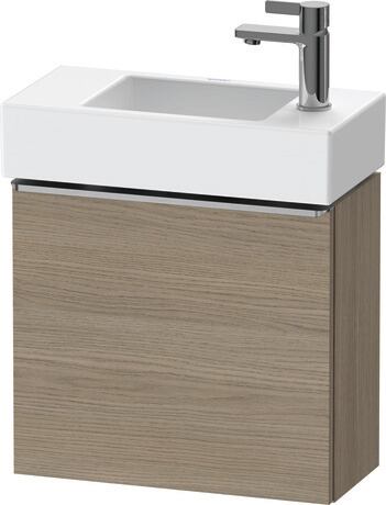 Vanity unit wall-mounted, DE4219L70350000 Oak terra Matt, Decor, Handle Stainless steel