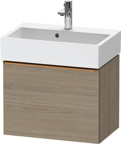 Vanity unit wall-mounted, DE4229004350000 Oak terra Matt, Decor, Handle Bronze