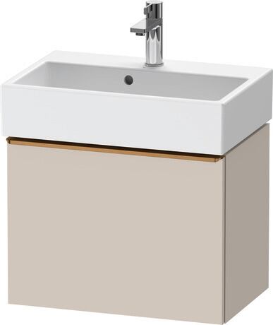 Vanity unit wall-mounted, DE4229004910000 taupe Matt, Decor, Handle Bronze