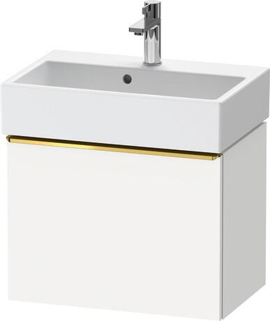 Vanity unit wall-mounted, DE4229034180000 White Matt, Decor, Handle Gold