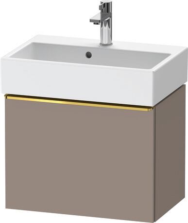 Vanity unit wall-mounted, DE4229034430000 Basalte Matt, Decor, Handle Gold