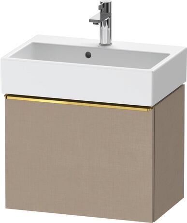 Vanity unit wall-mounted, DE4229034750000 Linen Matt, Decor, Handle Gold