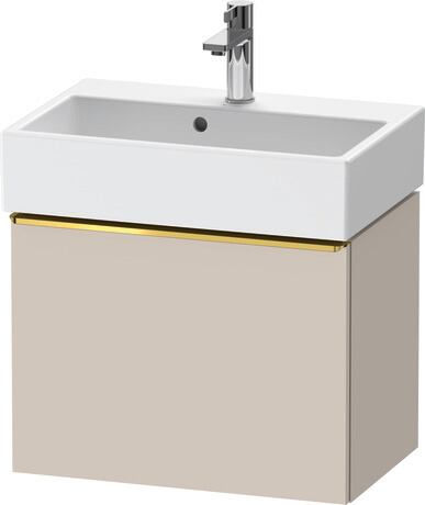 Vanity unit wall-mounted, DE4229034910000 taupe Matt, Decor, Handle Gold