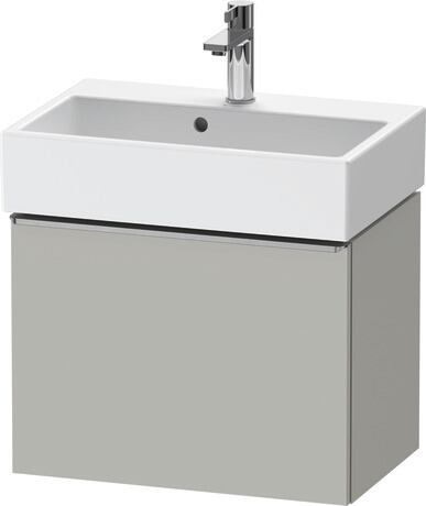 Vanity unit wall-mounted, DE4229070070000 Concrete grey Matt, Decor, Handle Stainless steel